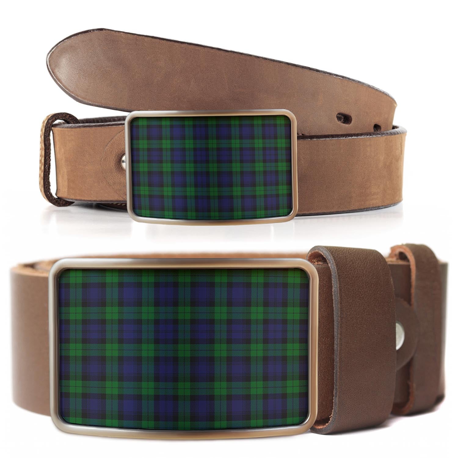 Black Watch Tartan Belt Buckles - Tartanvibesclothing