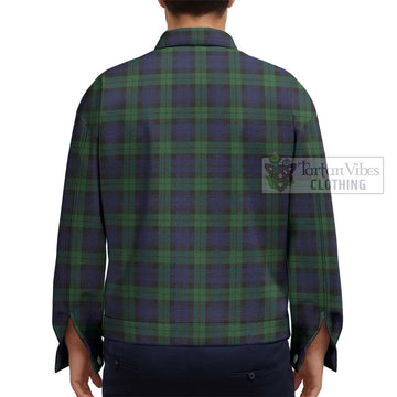 Black Watch Tartan Unisex Lapel Cotton Jacket