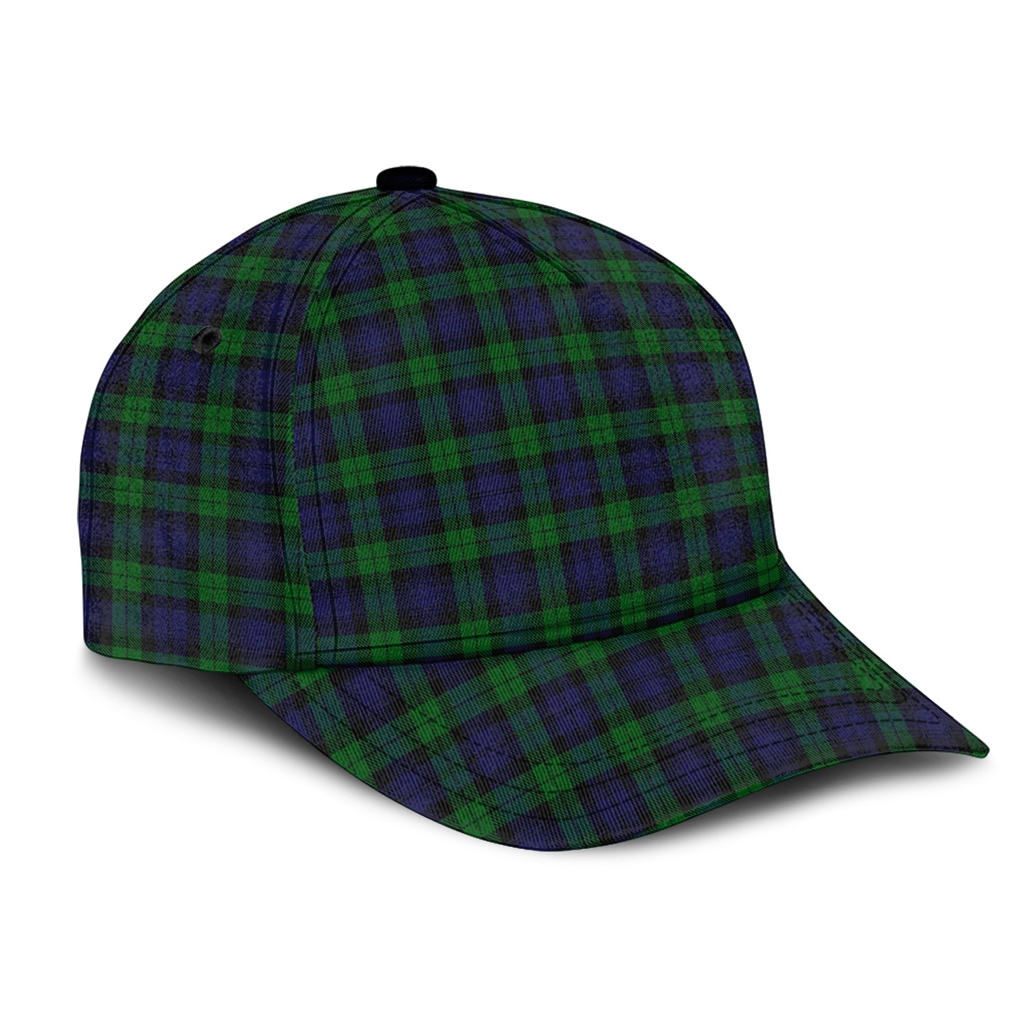 Black Watch Tartan Classic Cap - Tartanvibesclothing