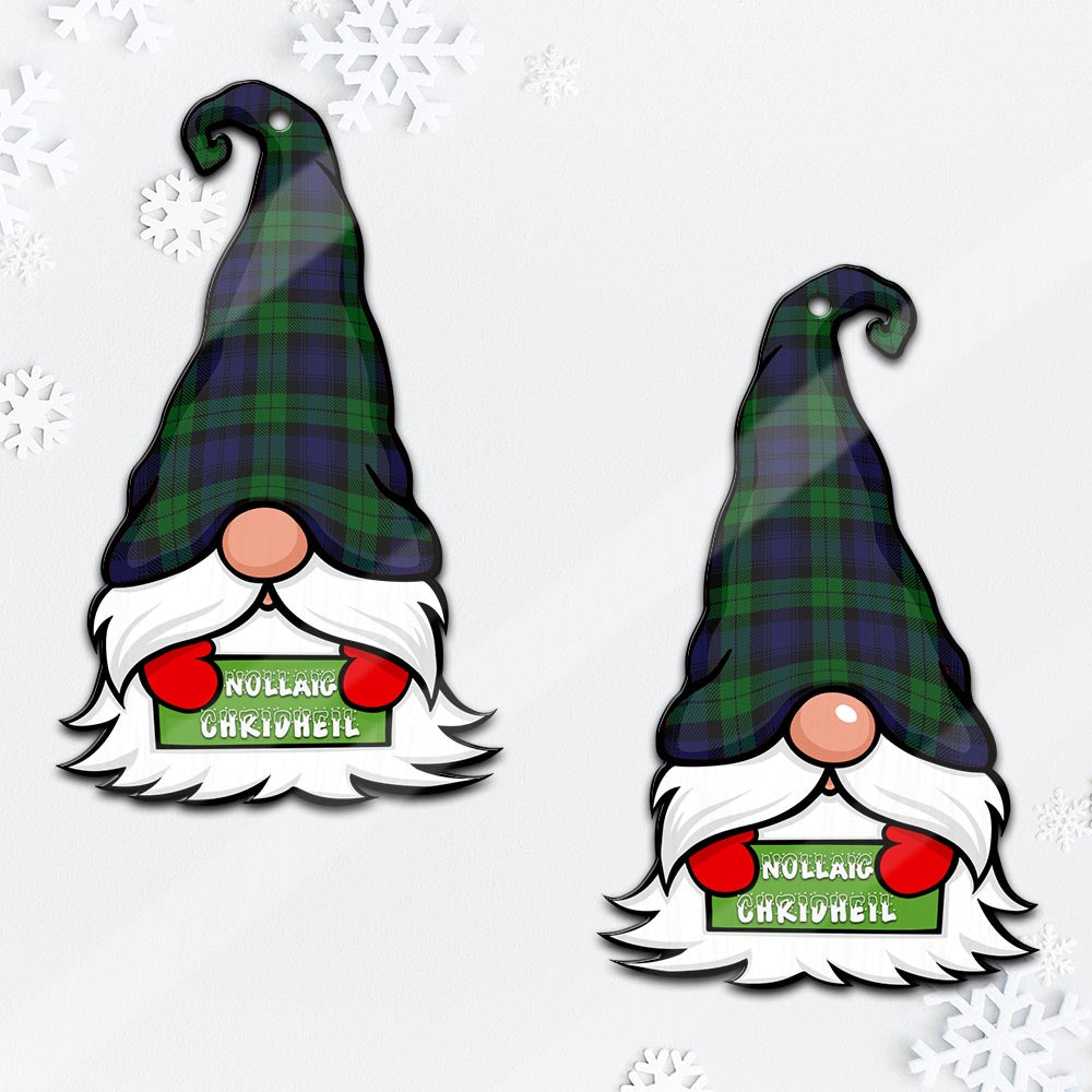 Black Watch Gnome Christmas Ornament with His Tartan Christmas Hat - Tartan Vibes Clothing