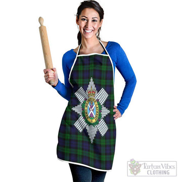 Black Watch Tartan Apron with Family Crest