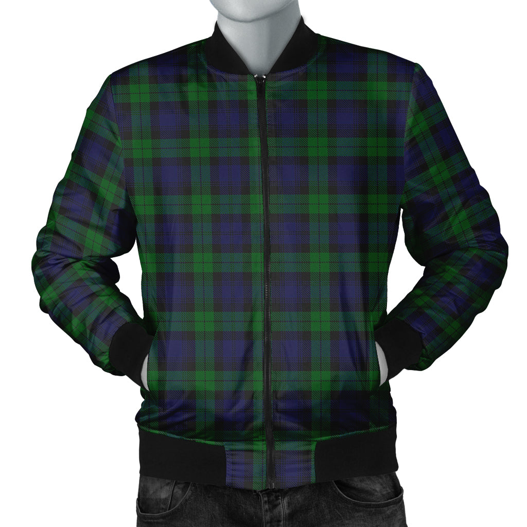 Black Watch Tartan Bomber Jacket - Tartanvibesclothing