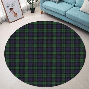 Black Watch Tartan Round Rug