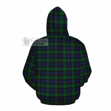 Black Watch Tartan Cotton Hoodie with Family Crest DNA In Me Style