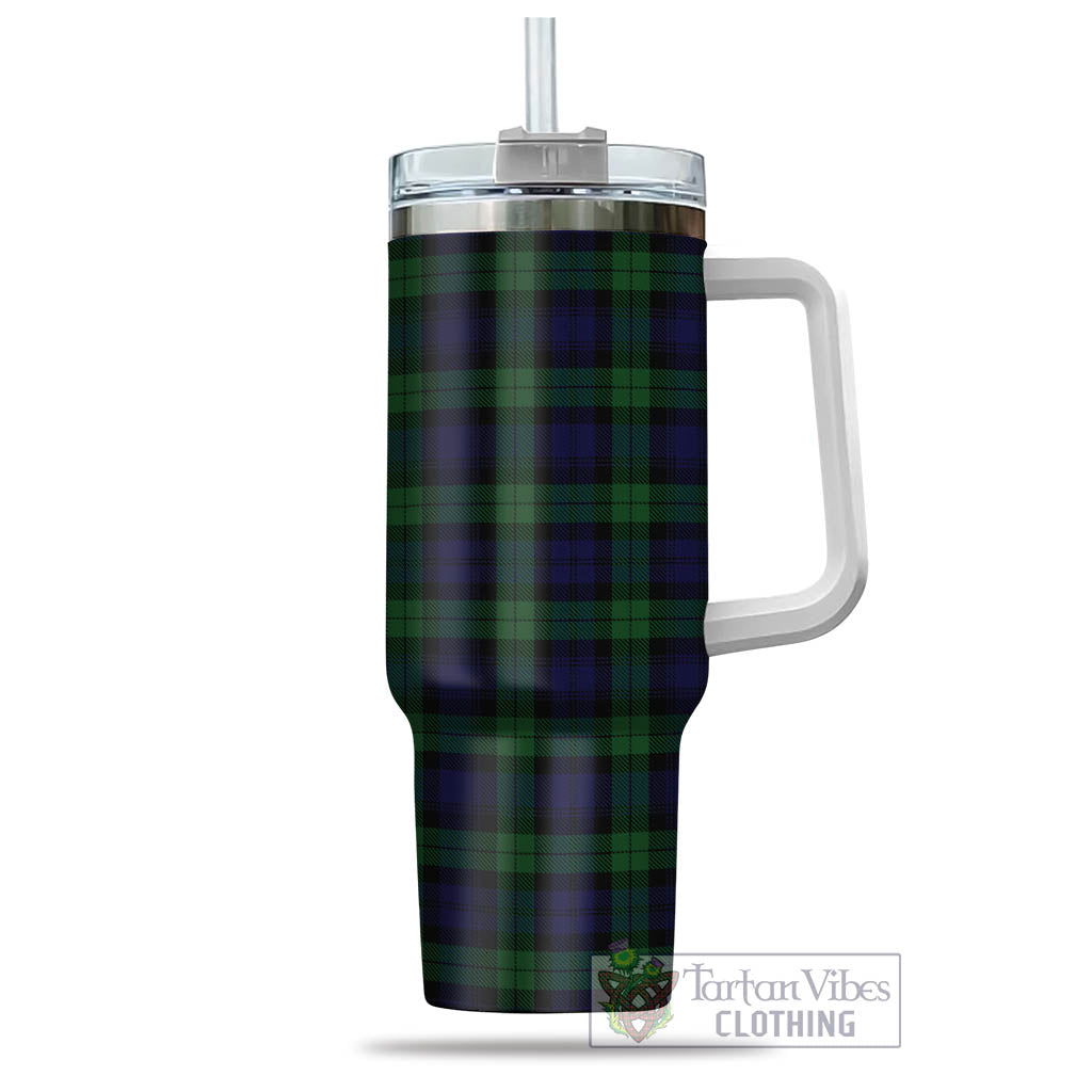 Tartan Vibes Clothing Black Watch Tartan Tumbler with Handle