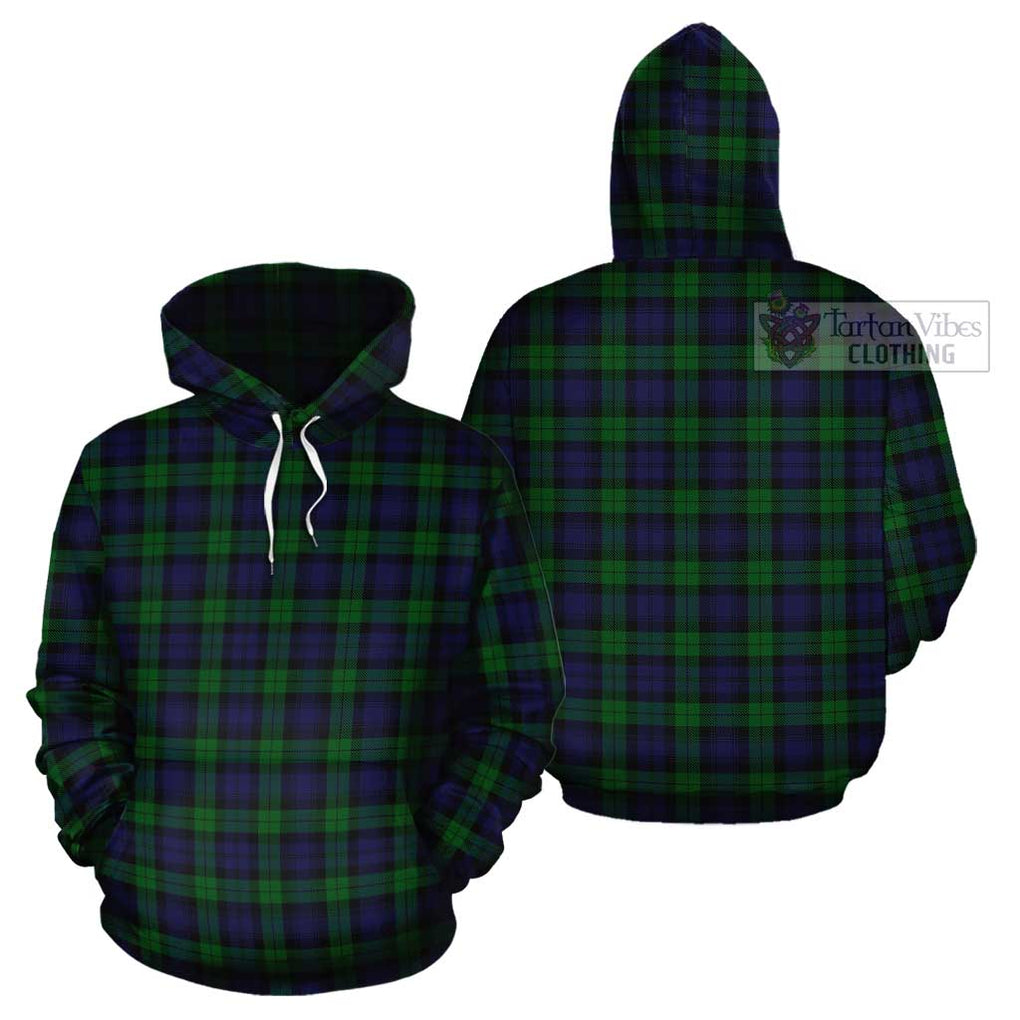 Black Watch Tartan Cotton Hoodie Pullover Hoodie - Tartan Vibes Clothing