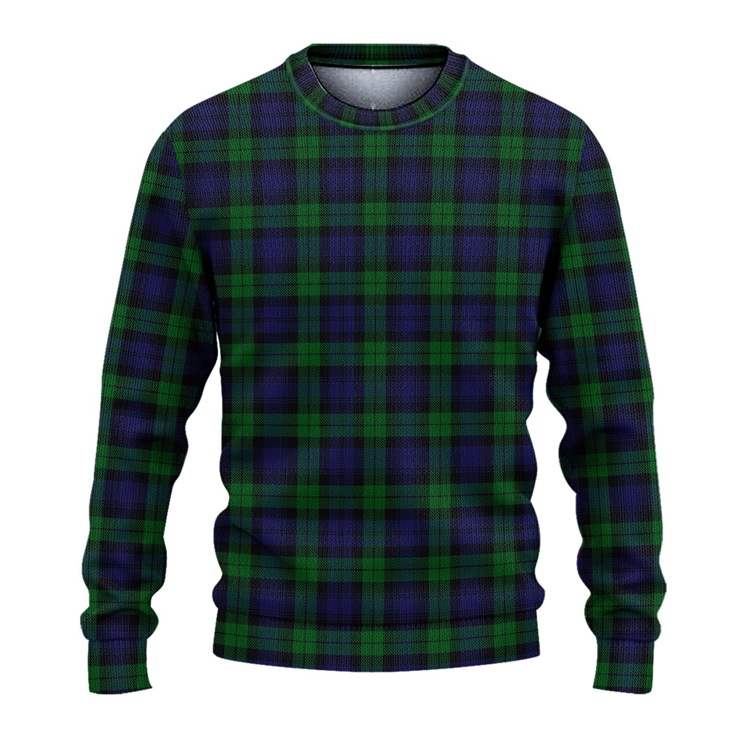 Black Watch Tartan Knitted Sweater - Tartanvibesclothing