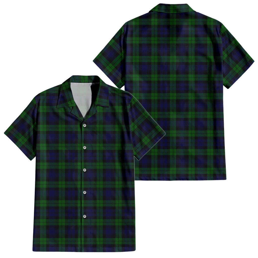 Black Watch Tartan Short Sleeve Button Down Shirt - Tartanvibesclothing