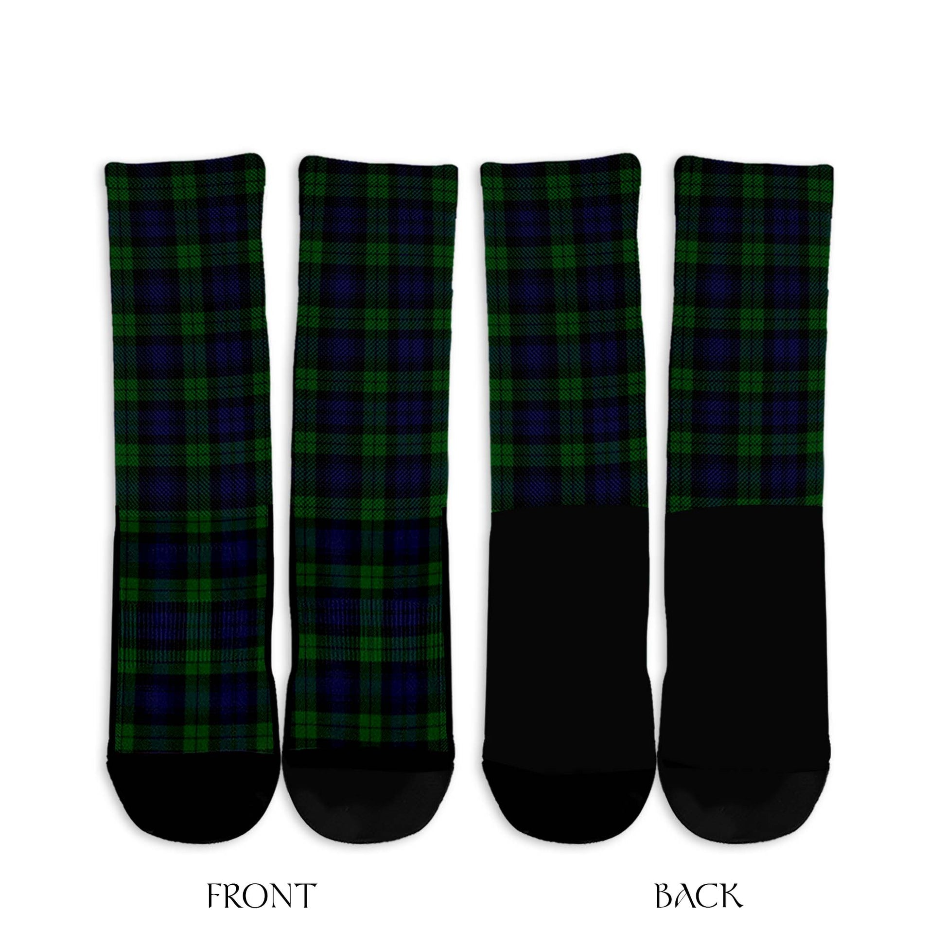 Black Watch Tartan Crew Socks - Tartanvibesclothing