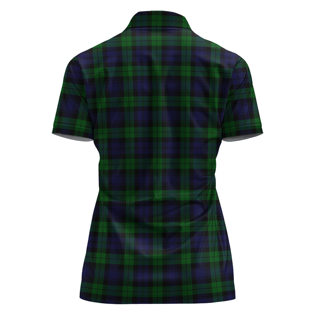 Black Watch Tartan Polo Shirt For Women - Tartanvibesclothing