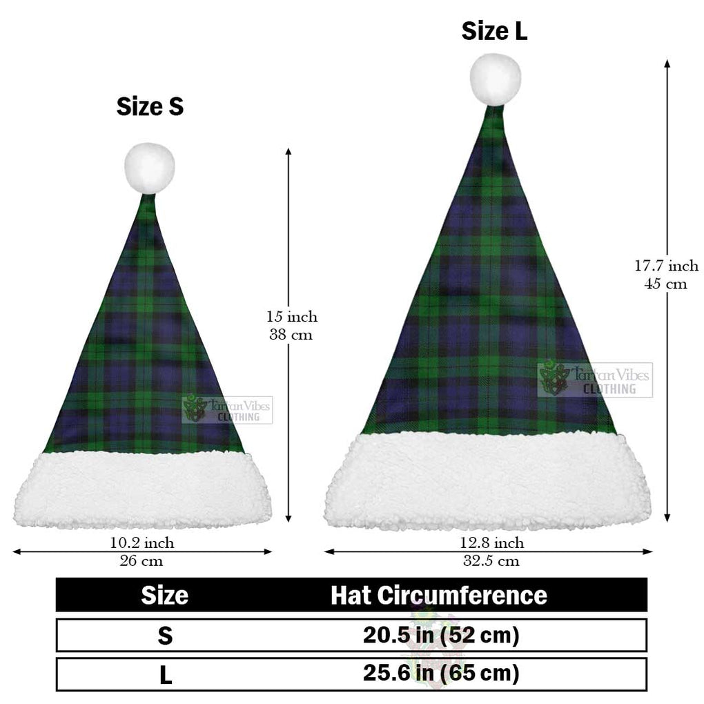 Tartan Vibes Clothing Black Watch Tartan Christmas Santa Hats