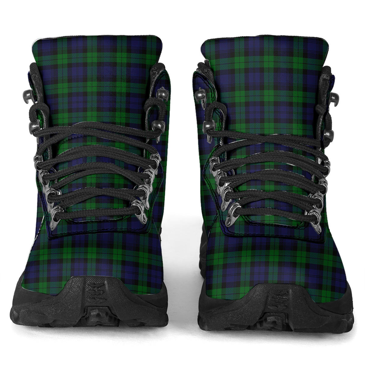 Black Watch Tartan Alpine Boots - Tartanvibesclothing