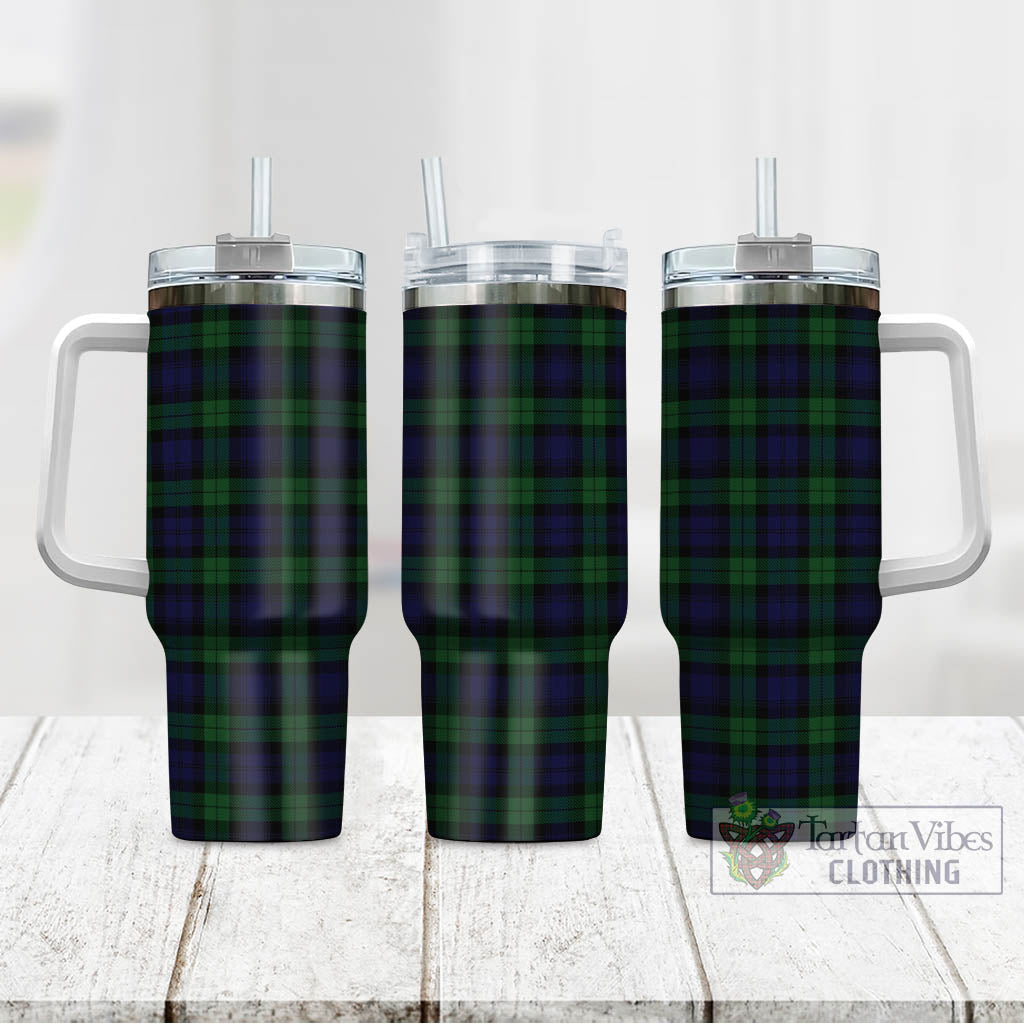 Tartan Vibes Clothing Black Watch Tartan Tumbler with Handle