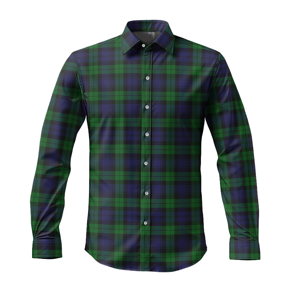 Black Watch Tartan Long Sleeve Button Up Shirt - Tartanvibesclothing