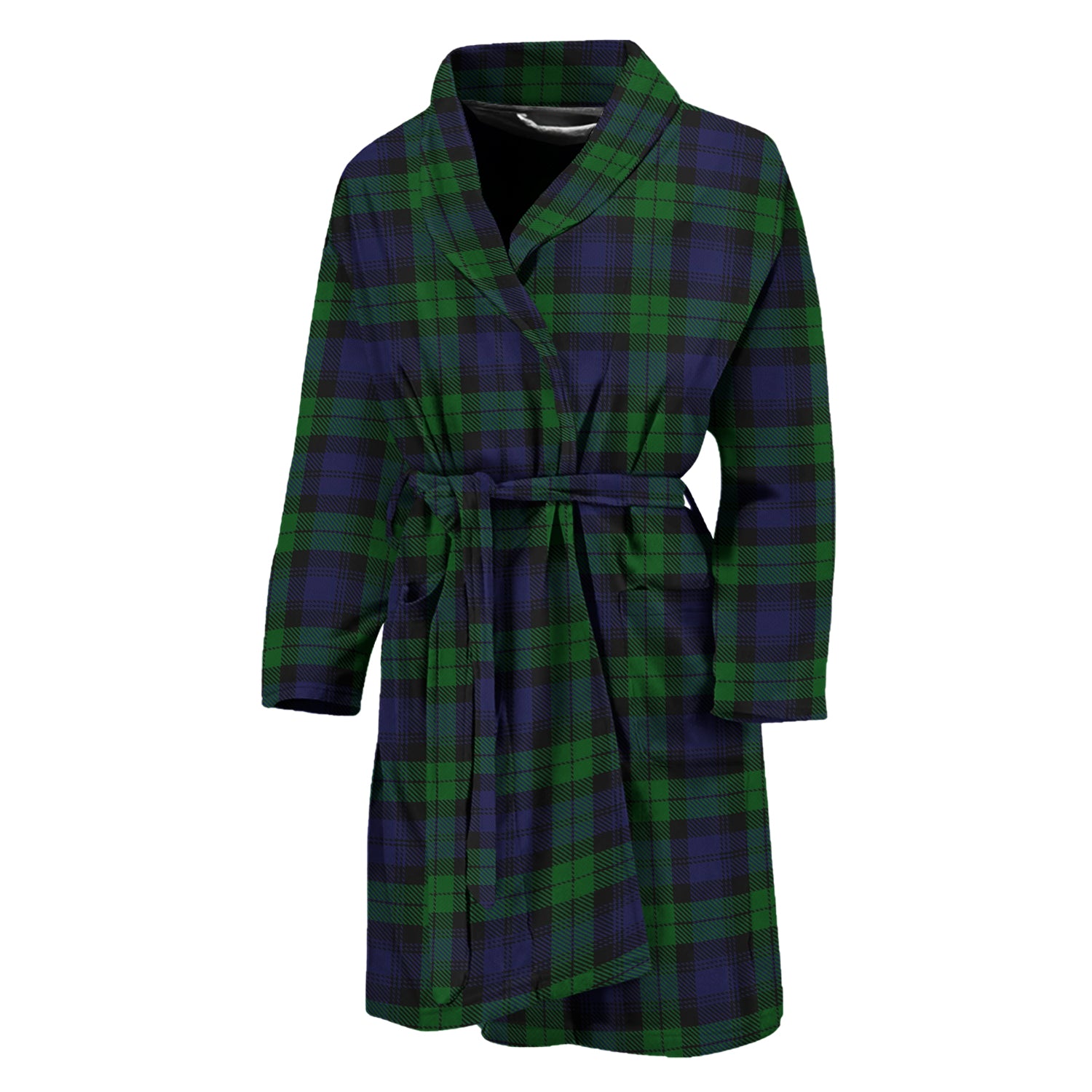 Black Watch Tartan Bathrobe - Tartan Vibes Clothing