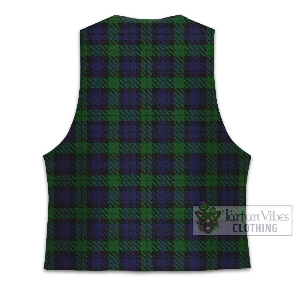 Tartan Vibes Clothing Black Watch Tartan Men's Sleeveless Suit Vest