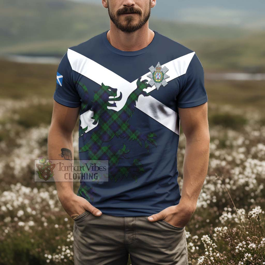 Tartan Vibes Clothing Black Watch Tartan Lion Rampant T-Shirt – Proudly Display Your Heritage with Alba Gu Brath and Clan Name