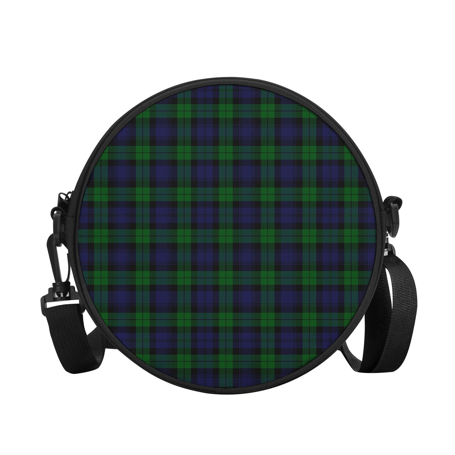 Black Watch Tartan Round Satchel Bags - Tartanvibesclothing