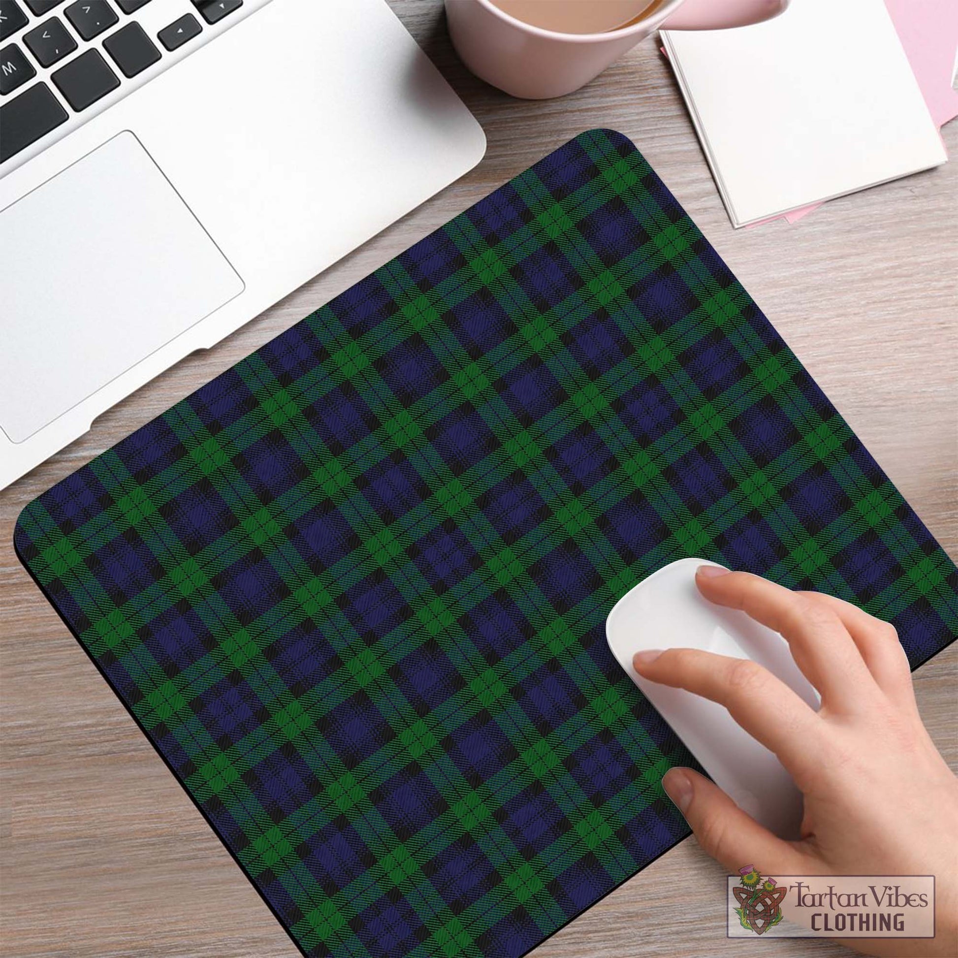 Tartan Vibes Clothing Black Watch Tartan Mouse Pad