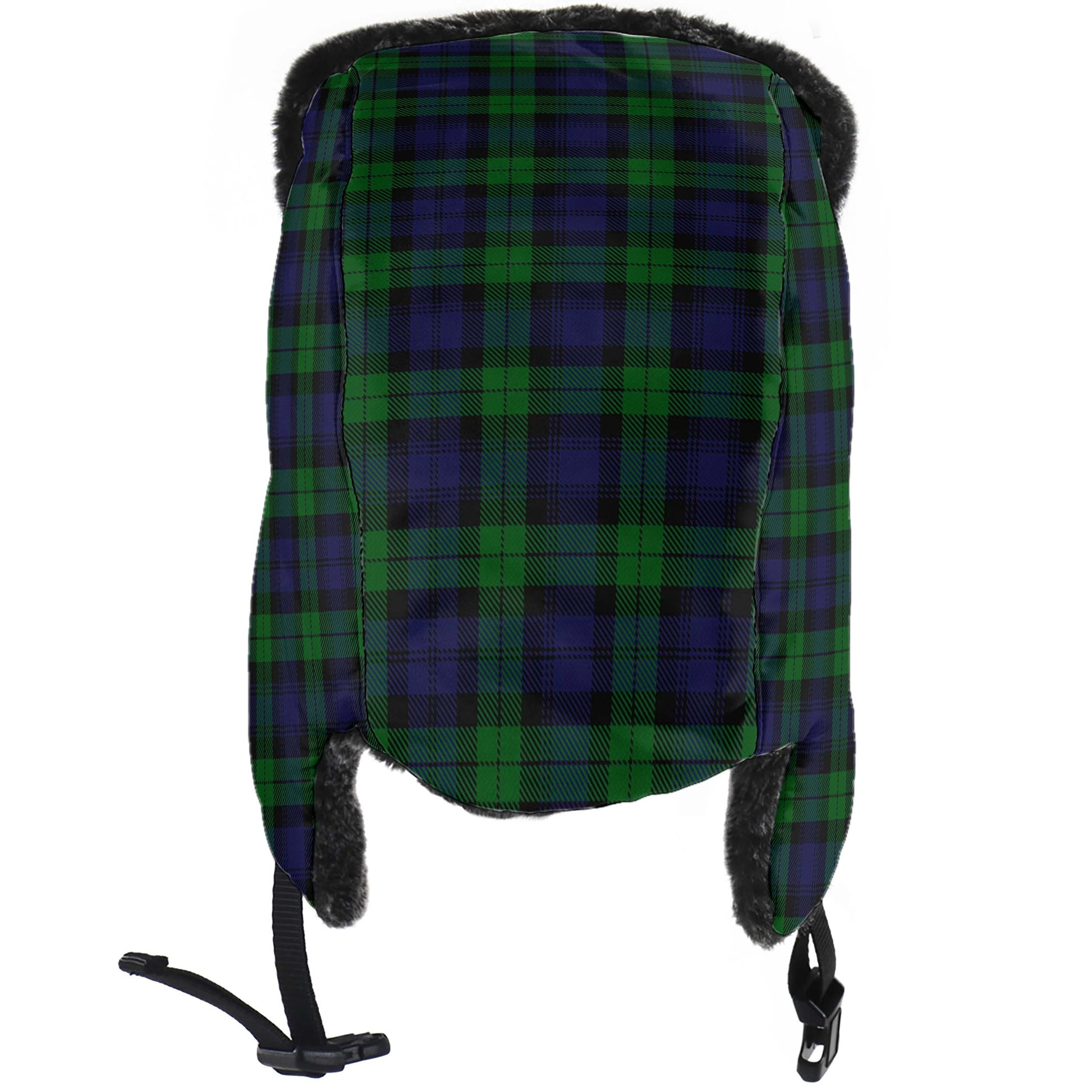 Black Watch Tartan Winter Trapper Hat - Tartanvibesclothing