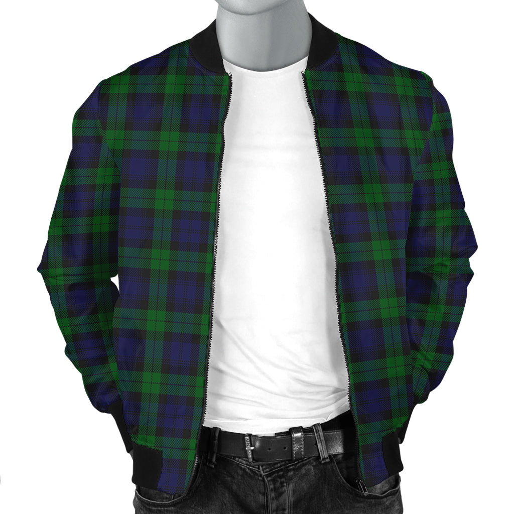 Black Watch Tartan Bomber Jacket - Tartanvibesclothing