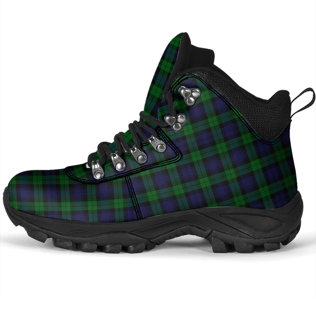 Black Watch Tartan Alpine Boots - Tartanvibesclothing