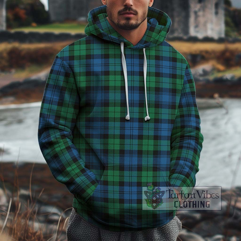 Black Watch Ancient Tartan Cotton Hoodie Pullover Hoodie XS - Tartan Vibes Clothing