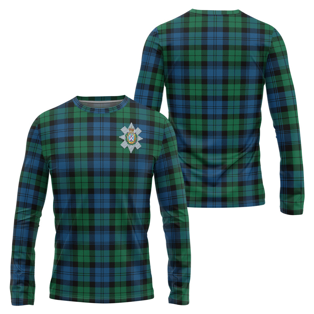 Black Watch Ancient Tartan Long Sleeve T-Shirt with Family Crest Unisex - Tartanvibesclothing