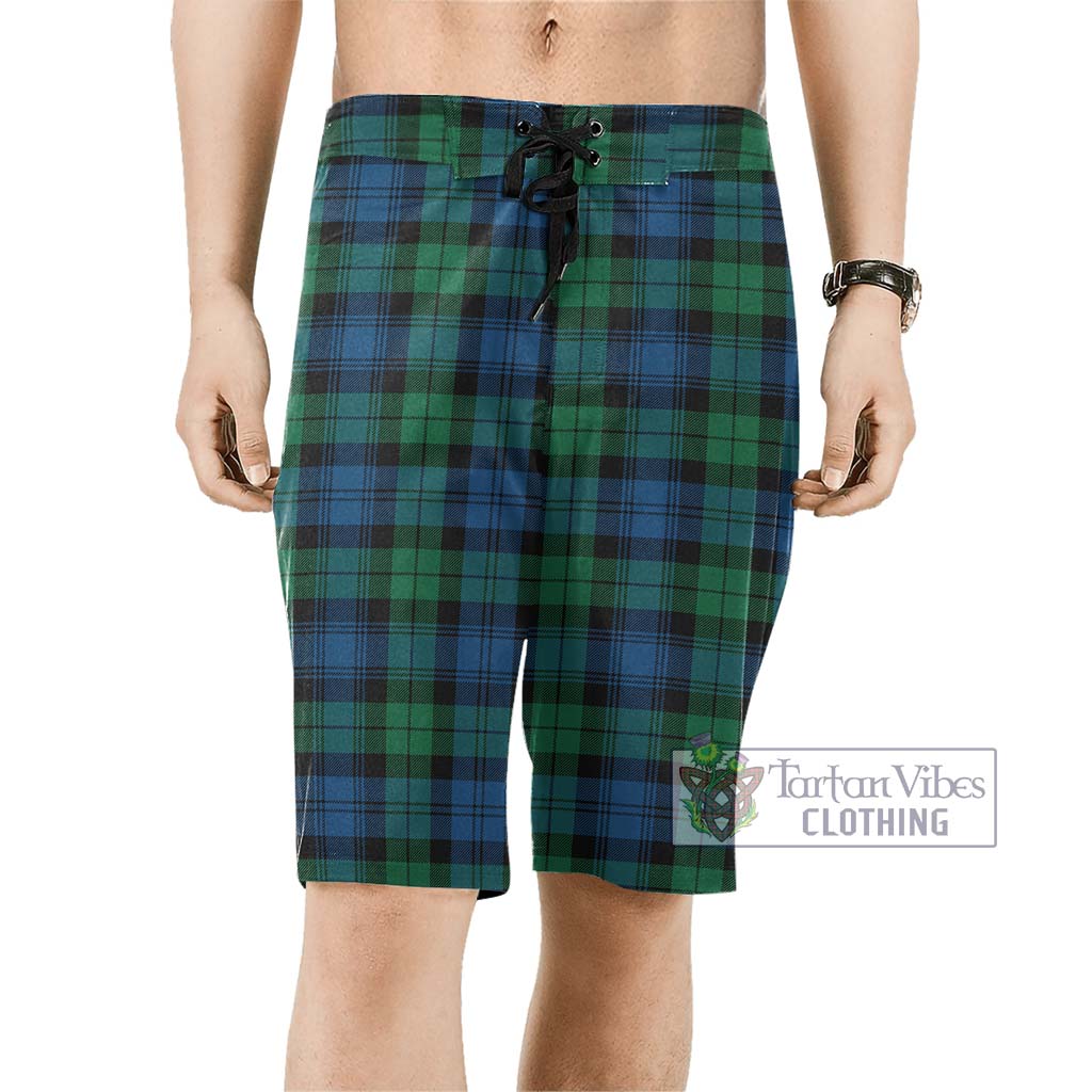 Black Watch Ancient Tartan Men's Board Shorts Men - Tartan Vibes Clothing