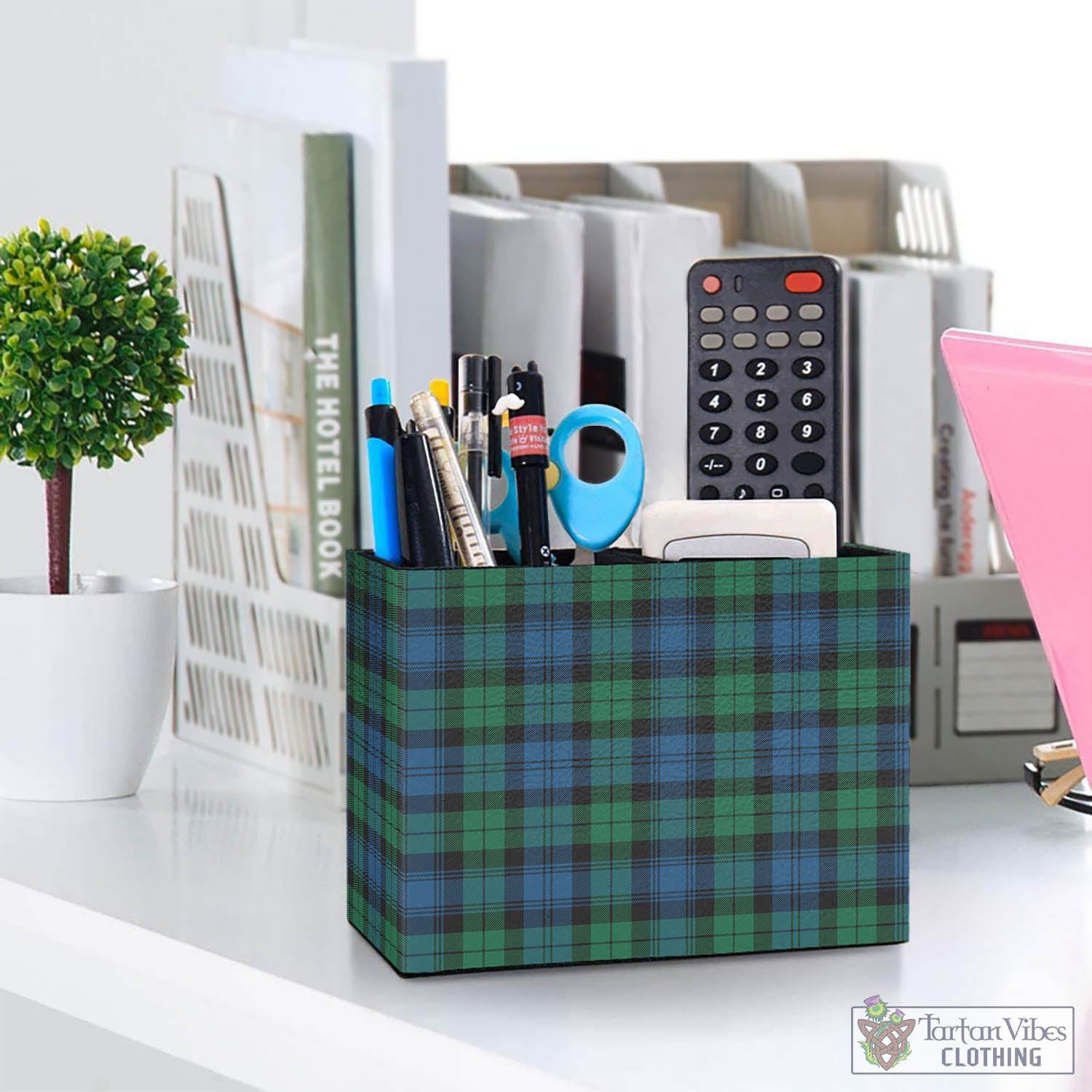 Tartan Vibes Clothing Black Watch Ancient Tartan Pen Holder