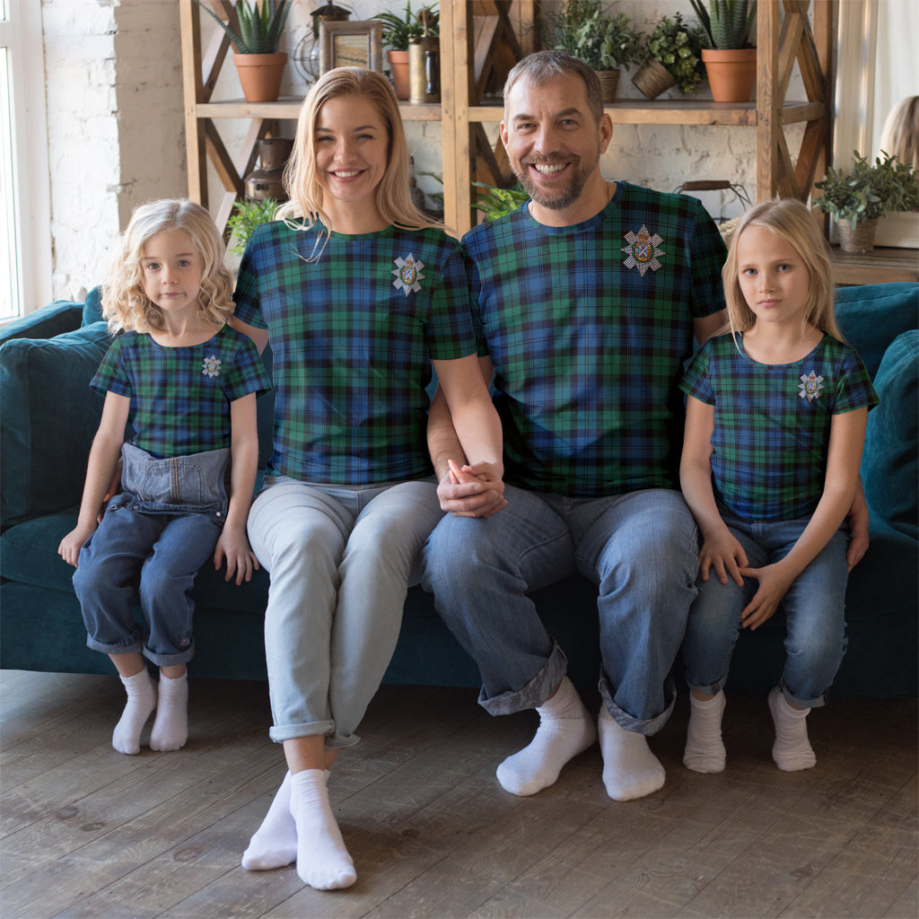 Black Watch Ancient Tartan T-Shirt with Family Crest Kid's Shirt - Tartan Vibes Clothing