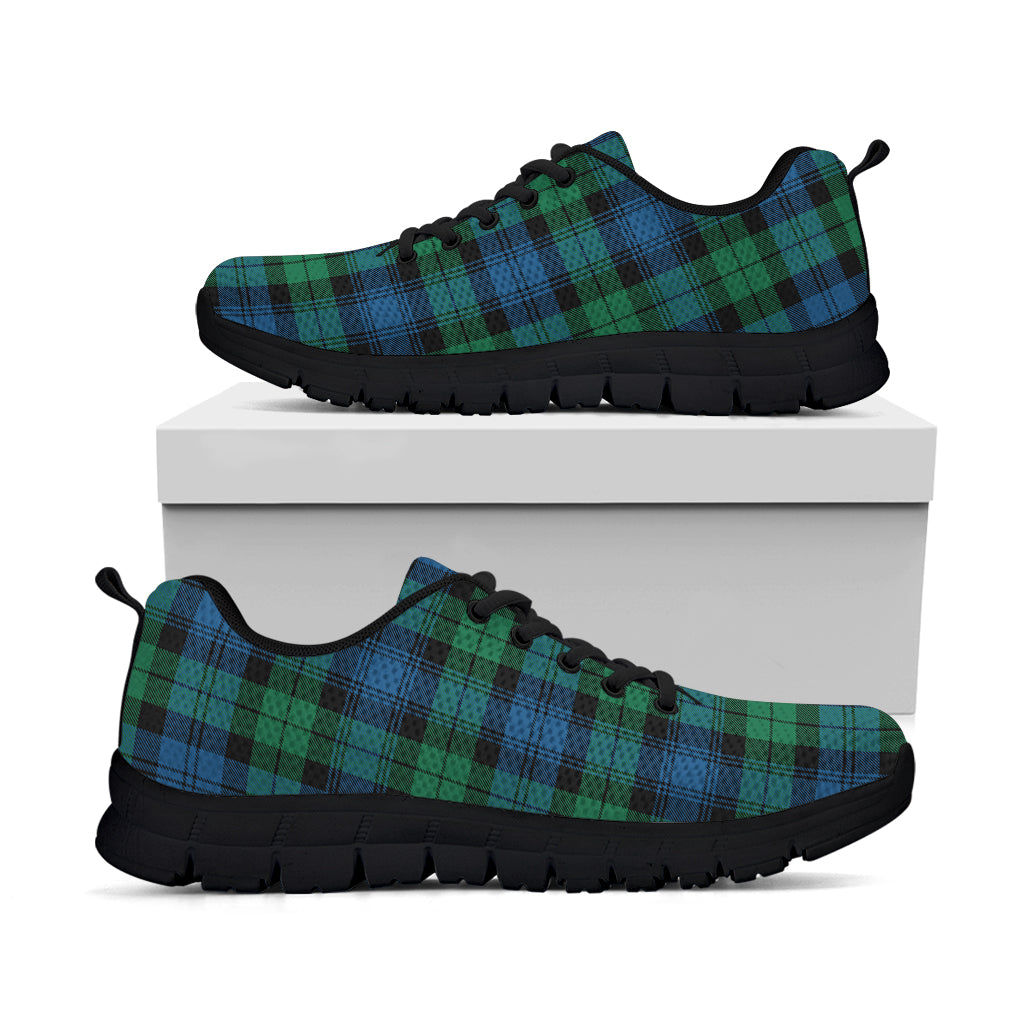 Black Watch Ancient Tartan Sneakers Kid's Sneakers - Tartan Vibes Clothing