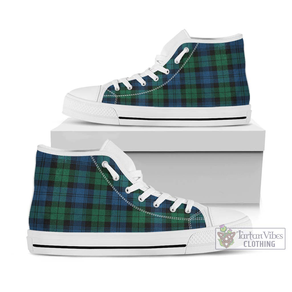 Tartan Vibes Clothing Black Watch Ancient Tartan High Top Shoes