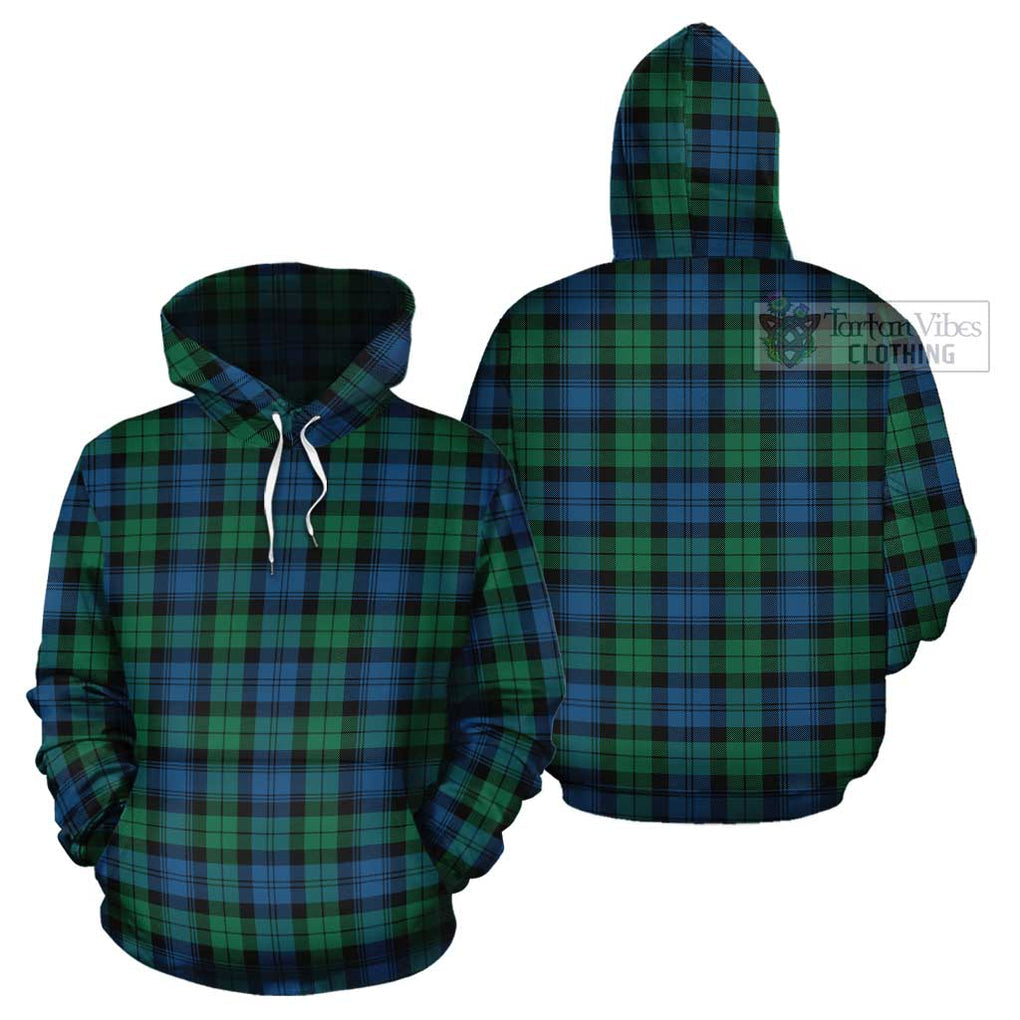 Black Watch Ancient Tartan Cotton Hoodie Pullover Hoodie - Tartan Vibes Clothing