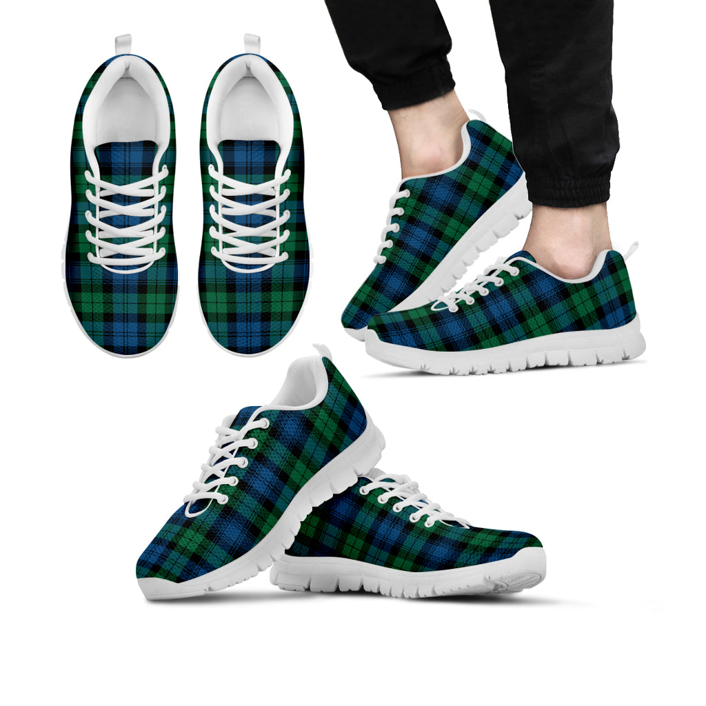 Black Watch Ancient Tartan Sneakers - Tartan Vibes Clothing