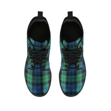 Black Watch Ancient Tartan Leather Boots