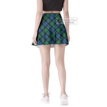 Black Watch Ancient Tartan Women's Plated Mini Skirt