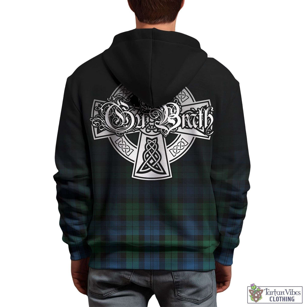 Tartan Vibes Clothing Black Watch Ancient Tartan Hoodie Featuring Alba Gu Brath Family Crest Celtic Inspired