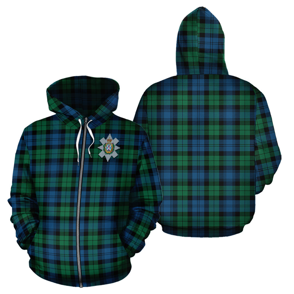 Black Watch Ancient Tartan Hoodie with Family Crest - Tartanvibesclothing