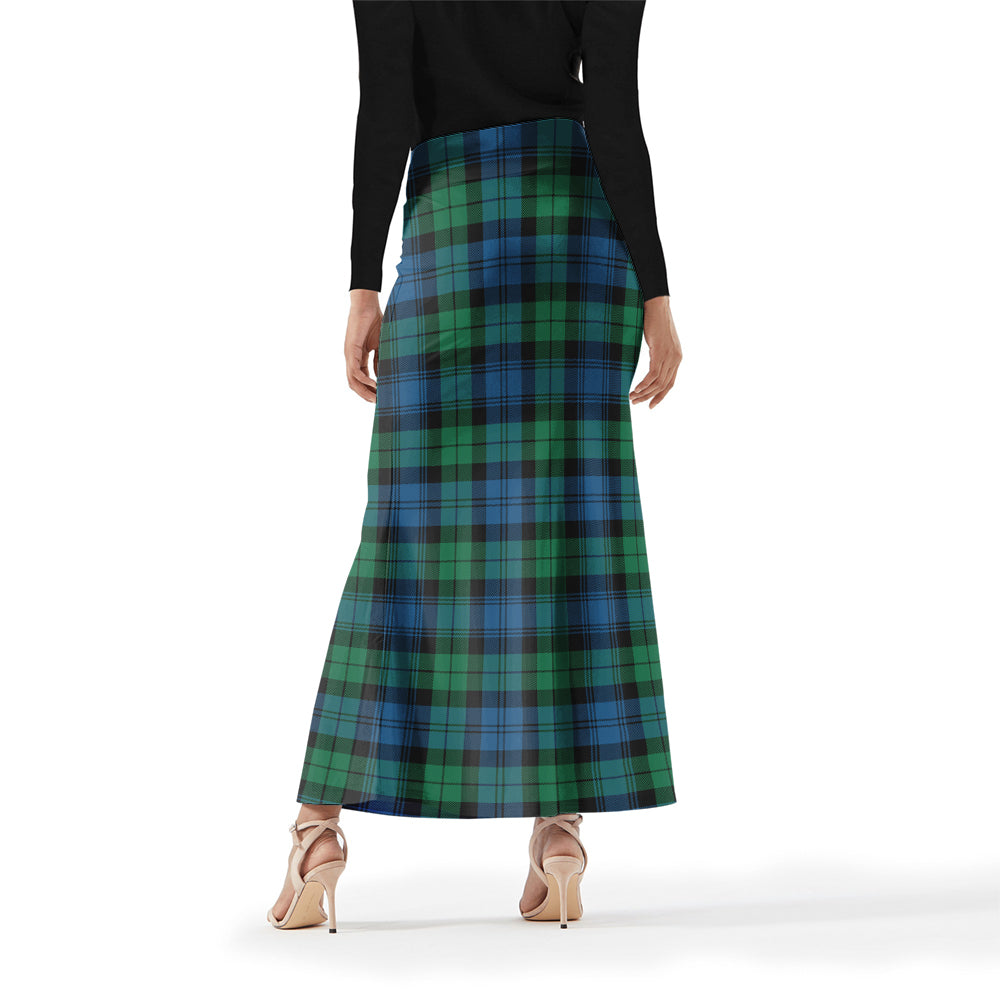 Black Watch Ancient Tartan Womens Full Length Skirt - Tartanvibesclothing