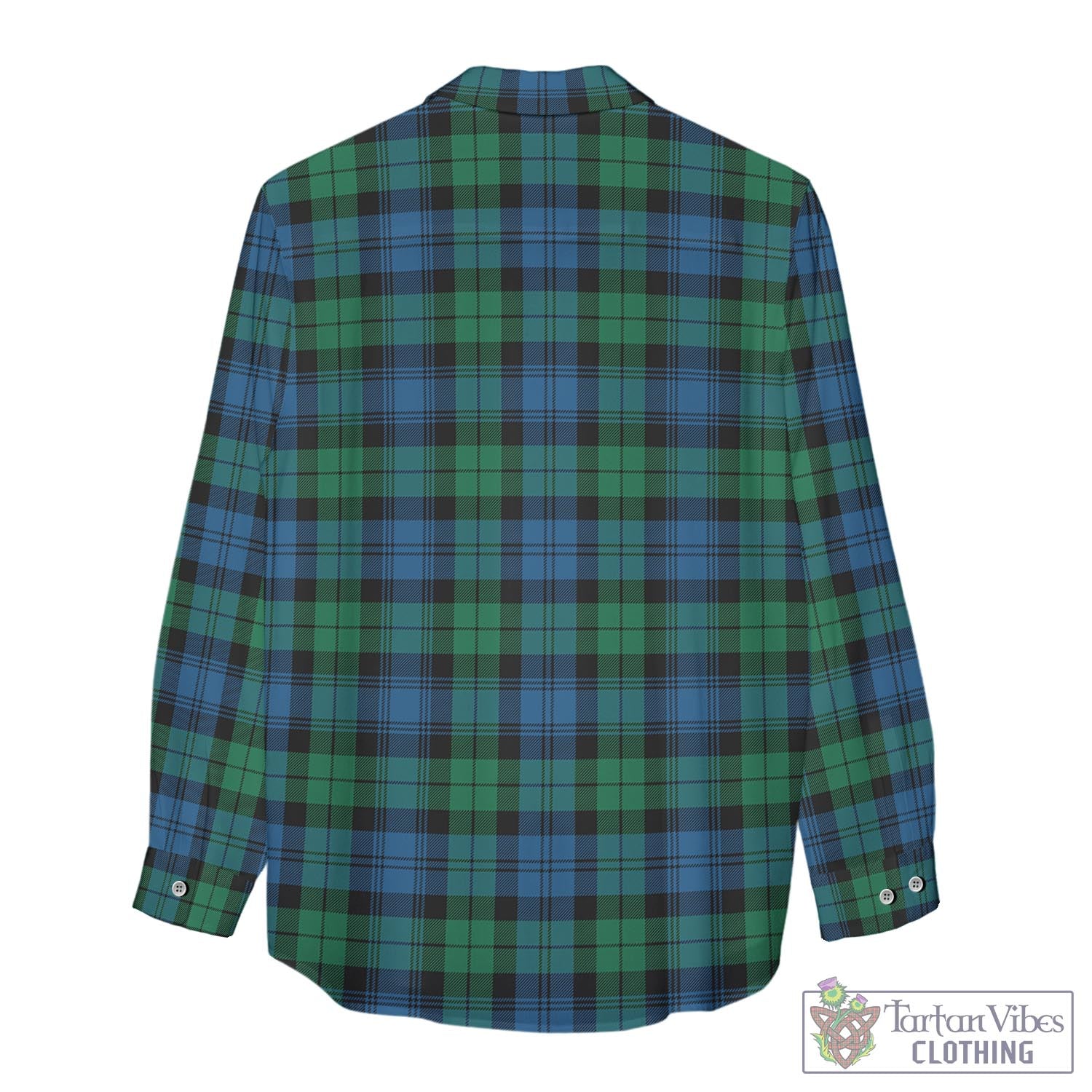 Tartan Vibes Clothing Black Watch Ancient Tartan Womens Casual Shirt with Family Crest