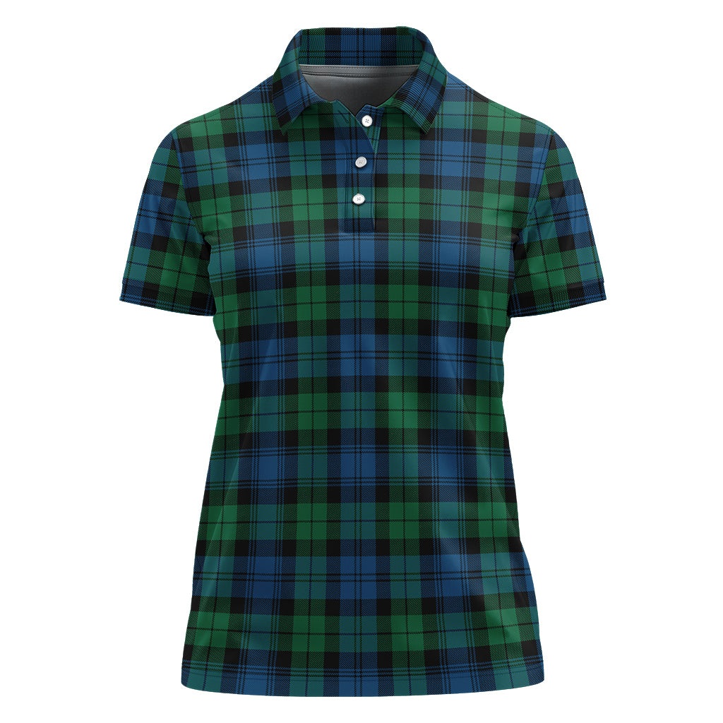 Black Watch Ancient Tartan Polo Shirt For Women - Tartanvibesclothing