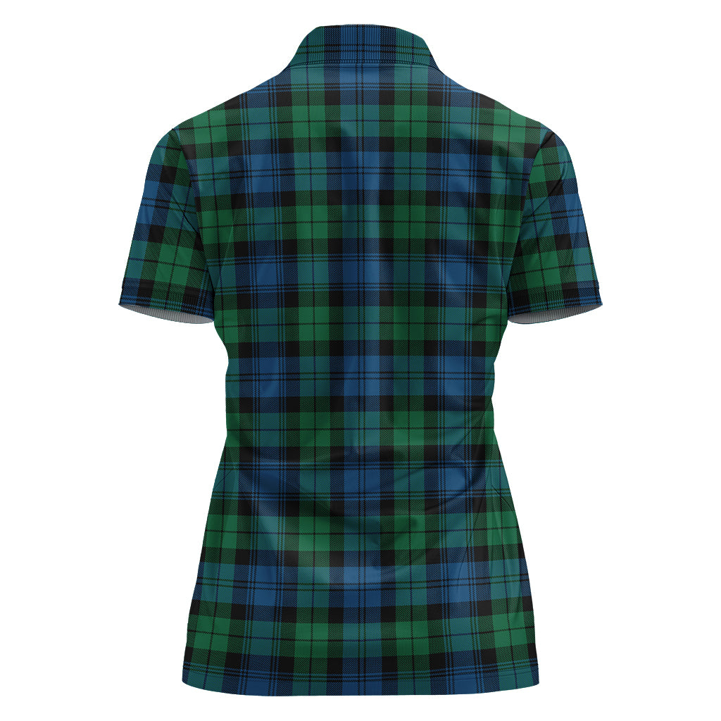 Black Watch Ancient Tartan Polo Shirt For Women - Tartanvibesclothing