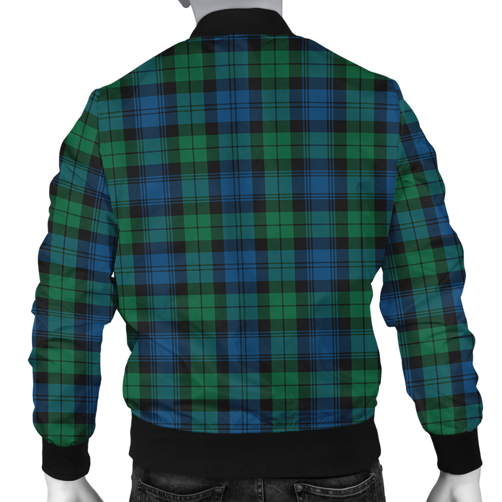 Black Watch Ancient Tartan Bomber Jacket with Family Crest - Tartanvibesclothing