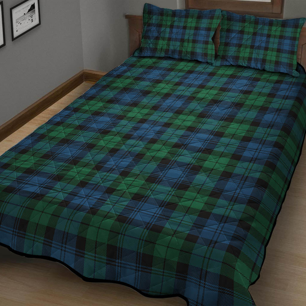 Black Watch Ancient Tartan Quilt Bed Set - Tartan Vibes Clothing