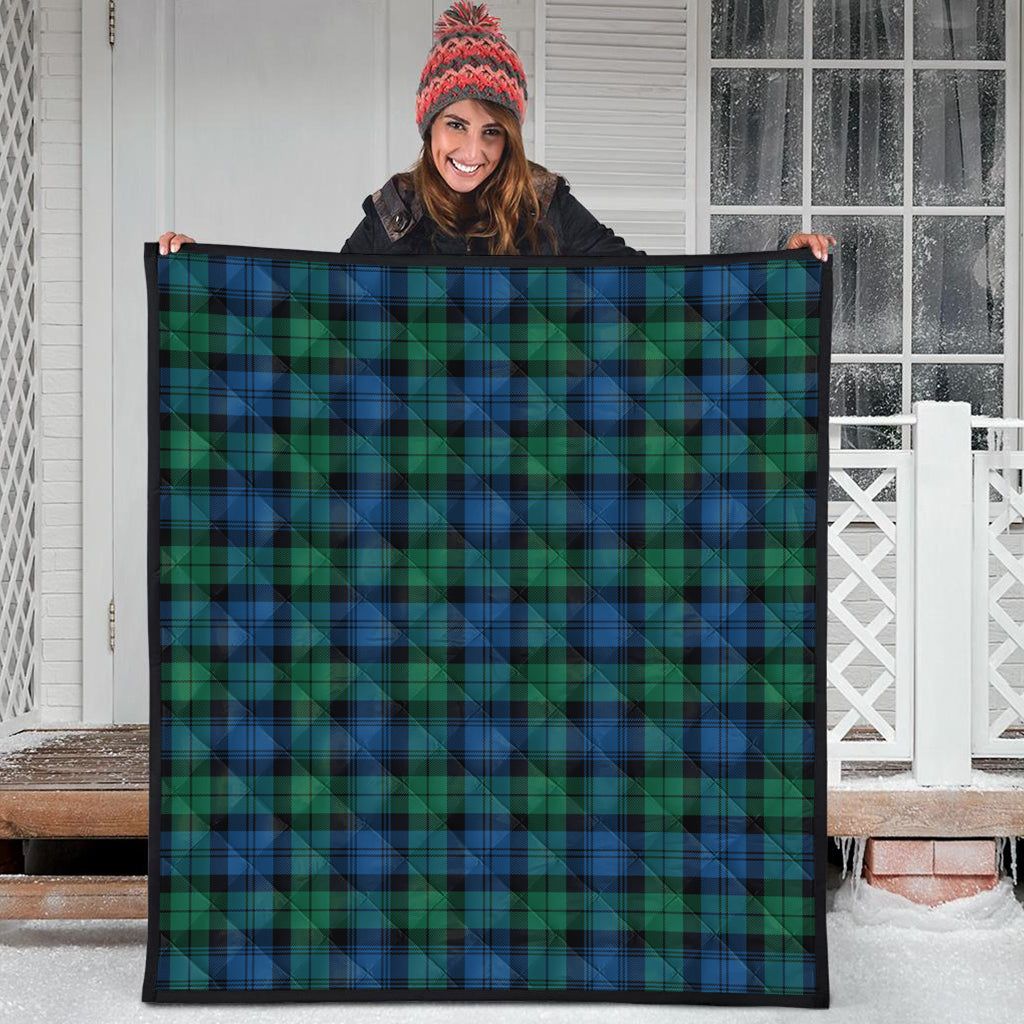 Black Watch Ancient Tartan Quilt - Tartanvibesclothing