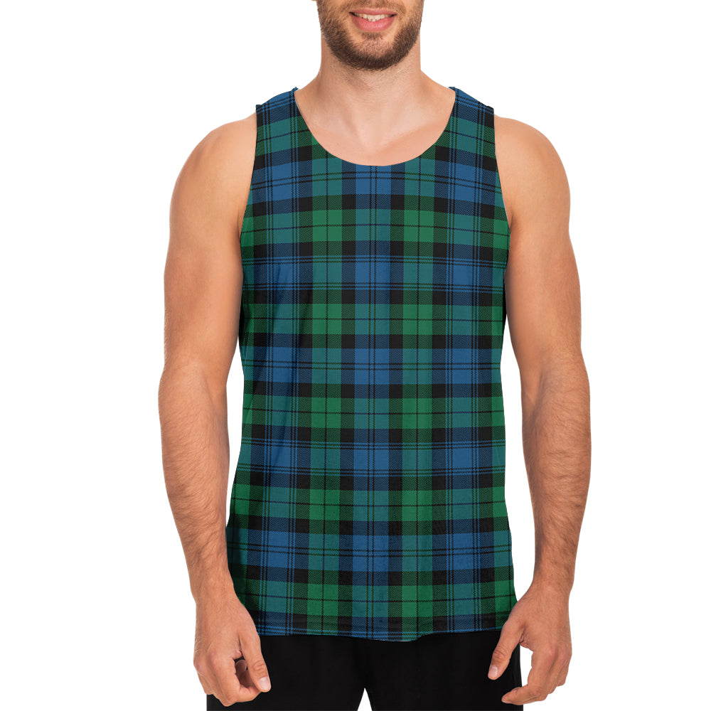 Black Watch Ancient Tartan Mens Tank Top - Tartanvibesclothing