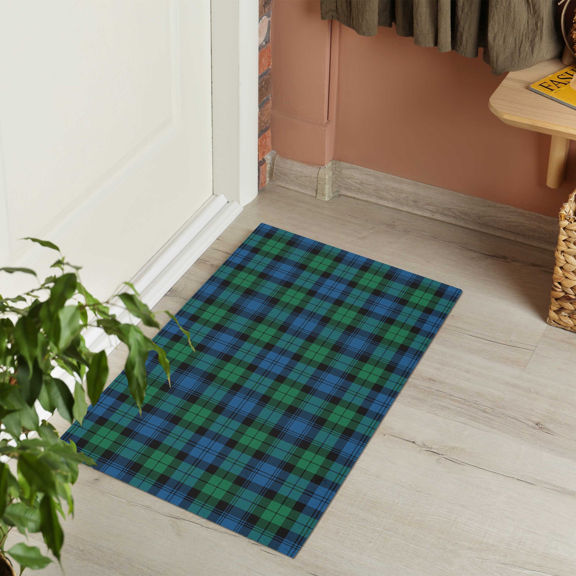 Black Watch Ancient Tartan Door Mat - Tartanvibesclothing