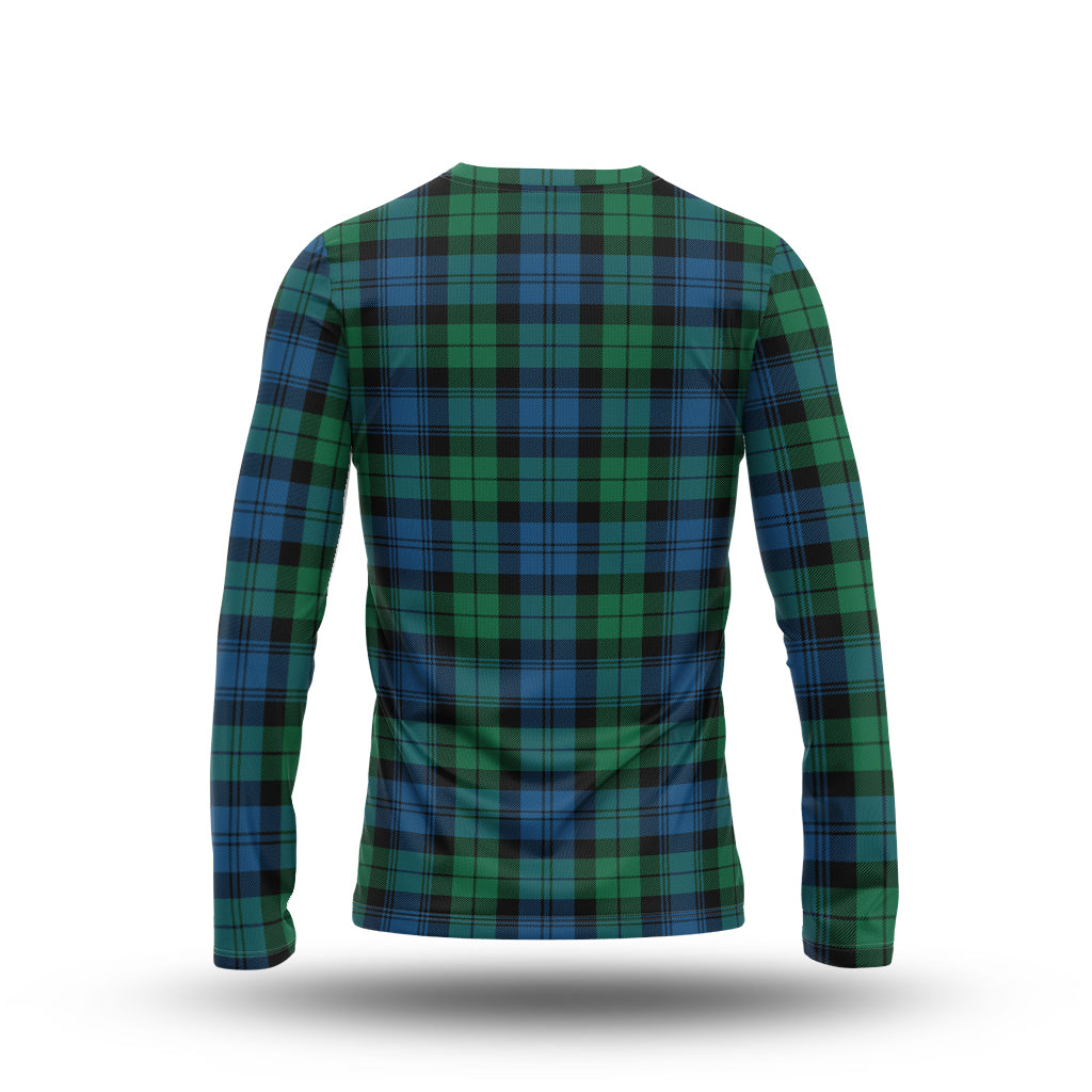 Black Watch Ancient Tartan Long Sleeve T-Shirt with Family Crest - Tartanvibesclothing