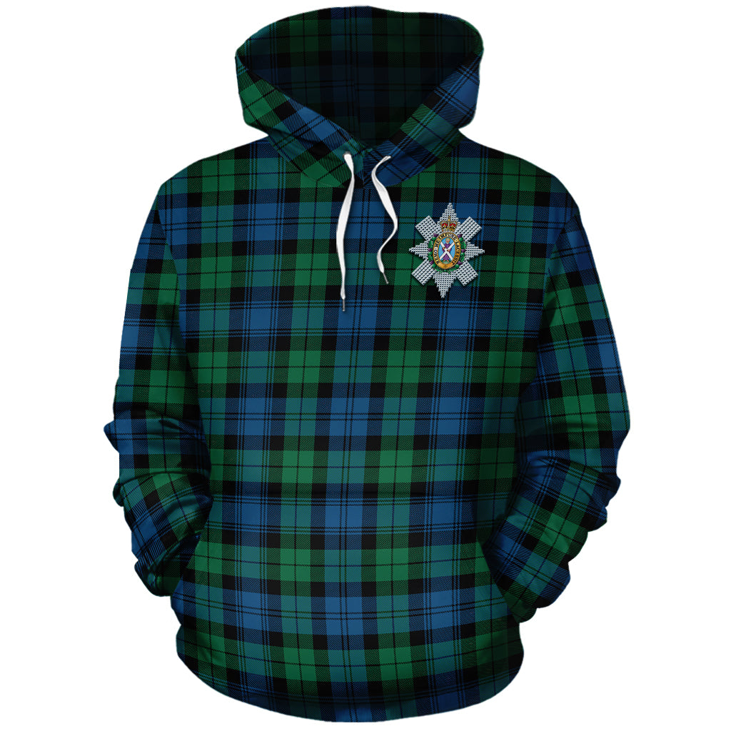 Black Watch Ancient Tartan Hoodie with Family Crest - Tartanvibesclothing